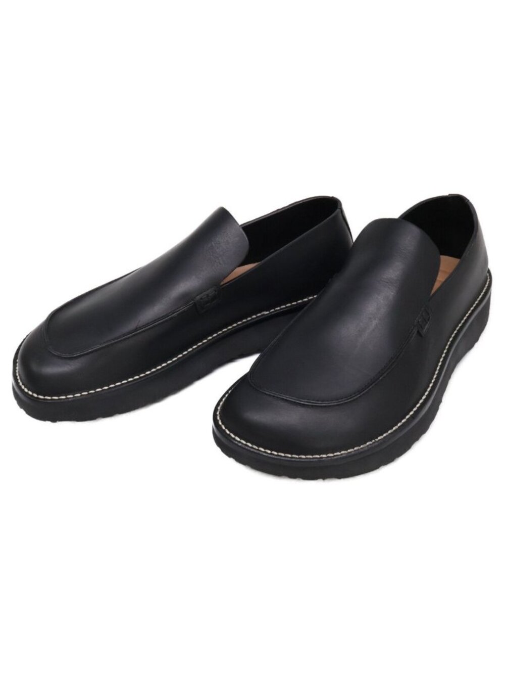 Loewe Faro Leather Loafers Slip Ons